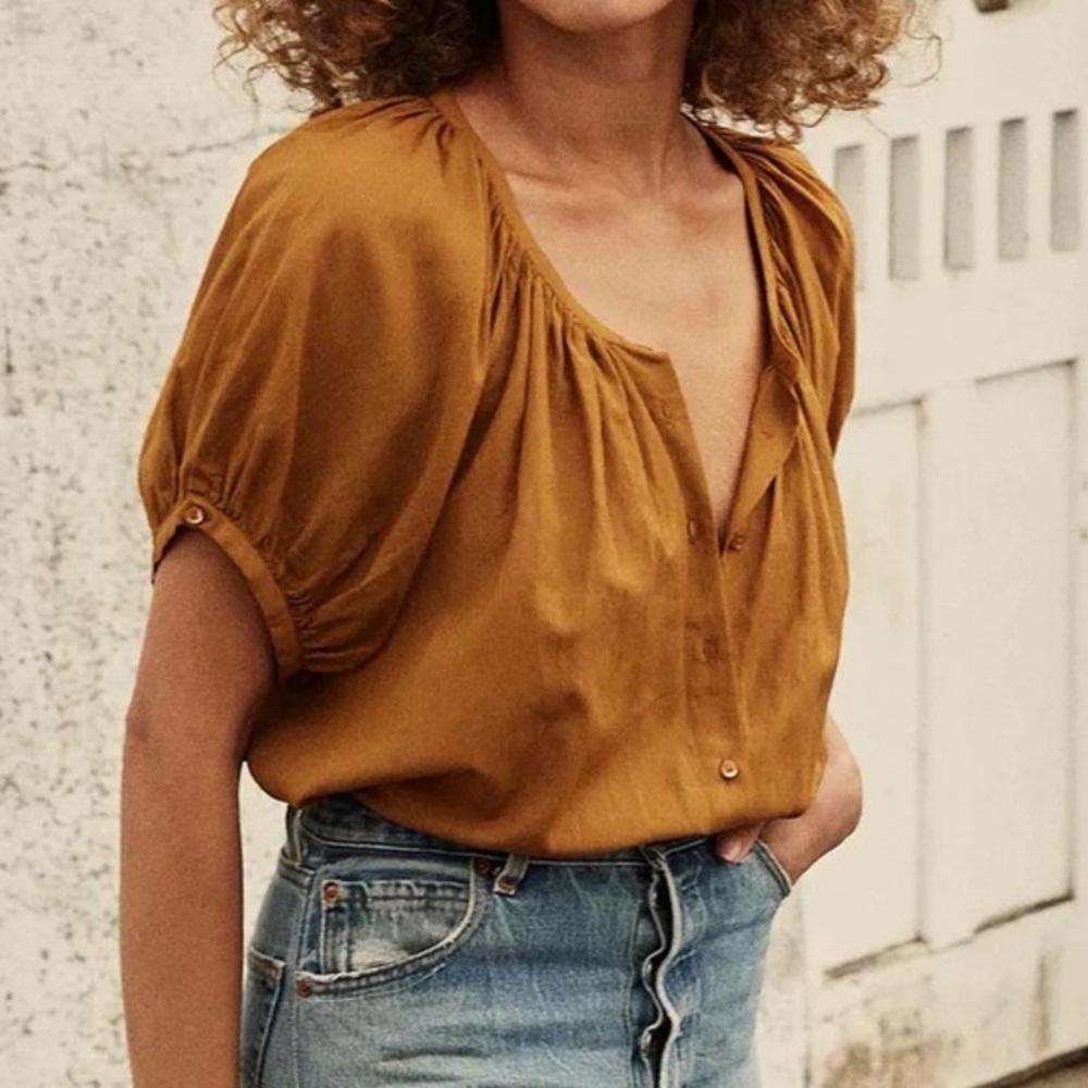 Doen Mustard Blouse